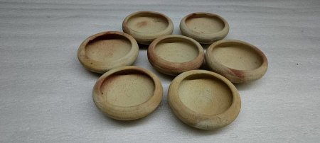 وعاء فخار معكوف قطر 8سم